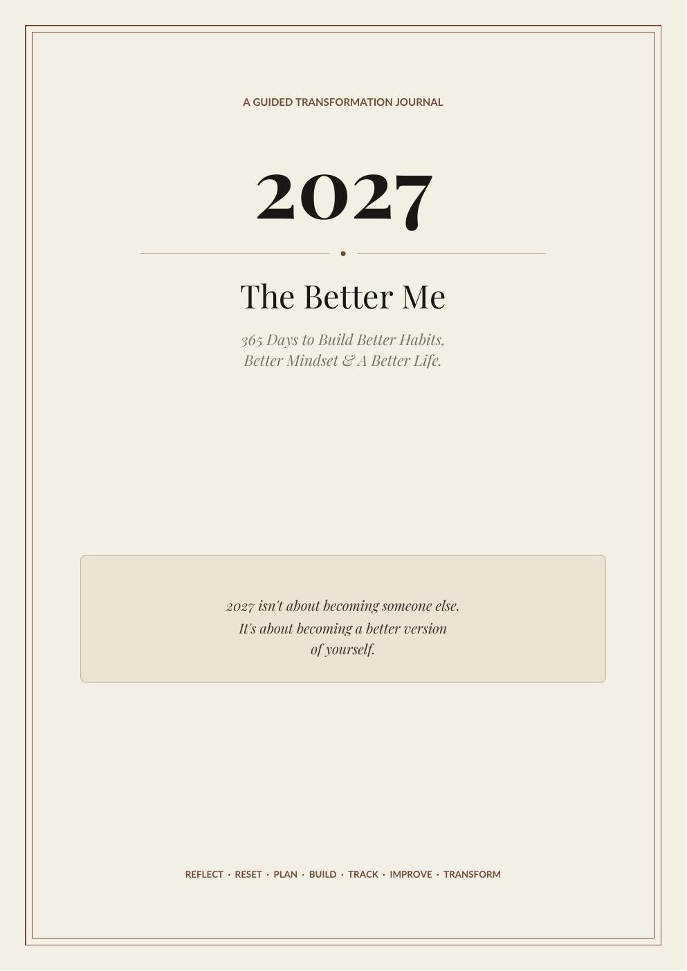 The Better Me Journal